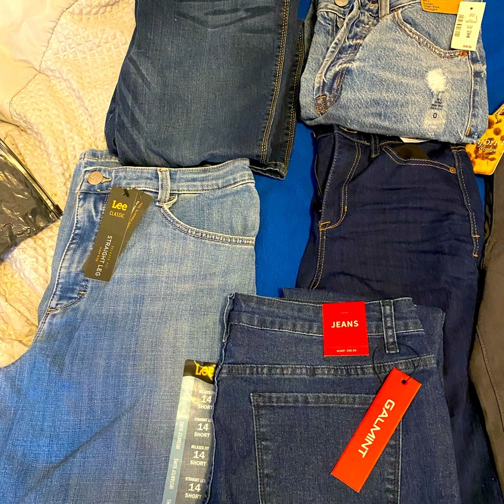 Variety of jeans